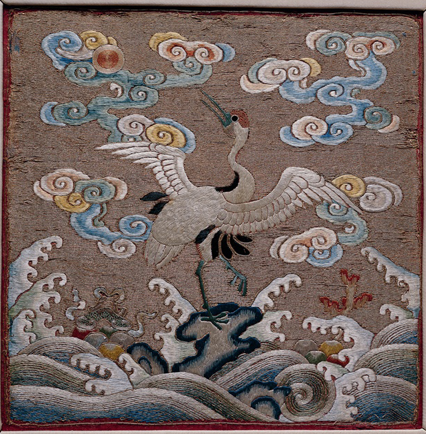 Rank Badge of First Rank Civil Official with Crane Design 대표이미지